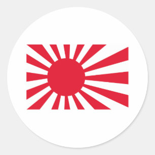 Japanse marinevlag T-shirts en kleding Ronde Sticker