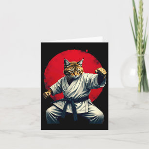 Japanse Martial Art Judo Karate Kat Voor Mannen Vr Kaart