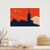 japanse matchbox cover (City) Poster (Keuken)