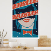  japanse matchbox cover (Fancy hal) Poster (Keuken)