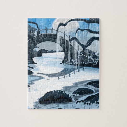 Japanse meditatie Garden Legpuzzel (Verticaal)