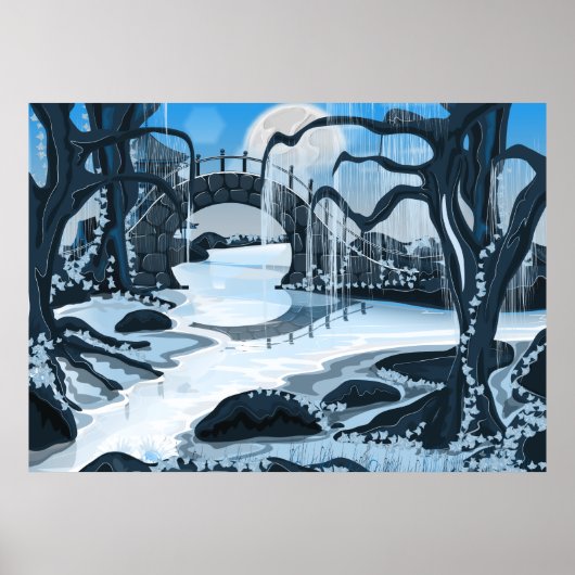 Japanse Meditation Garden Poster (Voorkant)