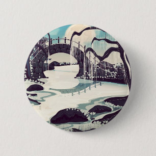Japanse Meditation Garden Ronde Button 5,7 Cm