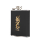 Japanse Meiji Gold Dragon Heupfles (Links)