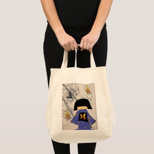 japanse meisjesvlinder tote bag (Voorkant (product))