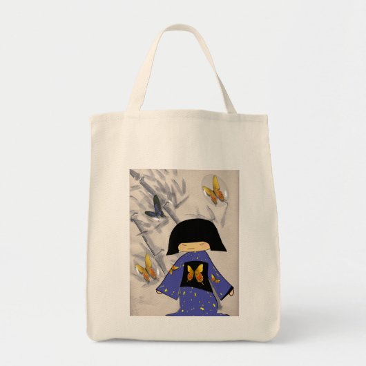 japanse meisjesvlinder tote bag (Voorkant)