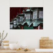 Japanse metale lampjes poster (Keuken)