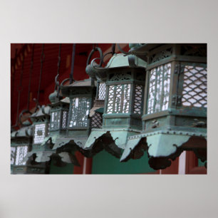 Japanse metale lampjes poster