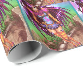 Japanse Mode Anime Girl Cadeaupapier (Rol Hoek)