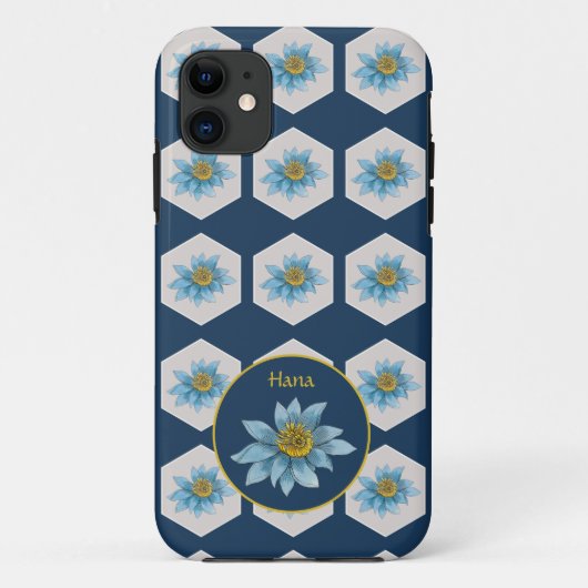Japanse monogram van het strijkpatroon van het lan Case-Mate iPhone case (Achterkant)