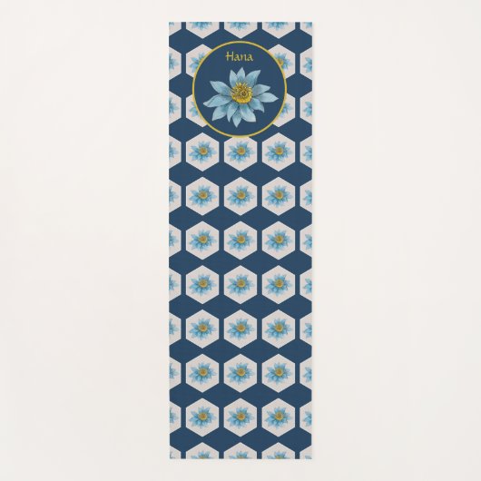 Japanse monogram van het strijkpatroon van het lan yogamat (Voorkant)