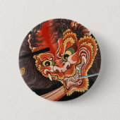  Japanse monster: Oni King Shutendoji Ronde Button 5,7 Cm (Voorkant)