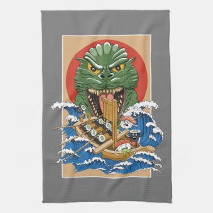 Japanse monster Sushi Lover Theedoek