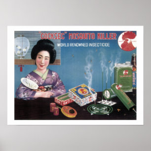  Japanse mosquito Killer Insecticide Adver Poster