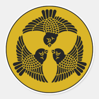 japanse mussen ronde sticker