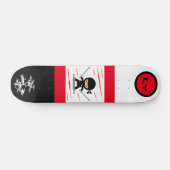 Japanse Ninja Monogrammed Skateboard (Horizontaal)