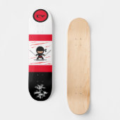Japanse Ninja Monogrammed Skateboard (Voorkant)
