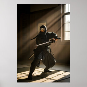 Japanse Ninja Schaduw Krijger Poster