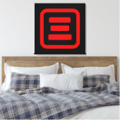 Japanse nummer drie 三 【 San 】 Kanji Canvas Afdruk (Insitu (Slaapkamer))