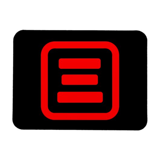 Japanse Nummer Drie 三 【San】 Kanji Magneet (Horizontaal)