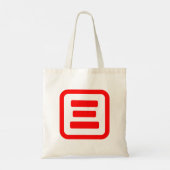 Japanse nummer drie 三 【 San 】 Kanji Tote Bag (Achterkant)
