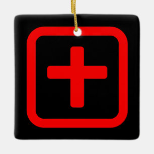 Japanse nummer Tien 十 【 Ju 】 Kanji Keramisch Ornament