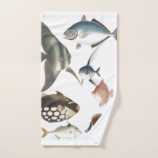 Japanse oceaan - Dataset voor vishanddoeken Bad Handdoek (Handdoek)