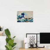 Japanse oceaangolven asthetische strand esthet poster (Thuiskantoor)