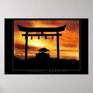 Japanse ochtend poster