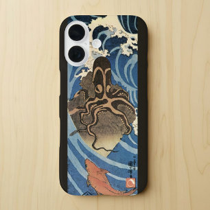  Japanse octopus en karper iPhone 16 Hoesje