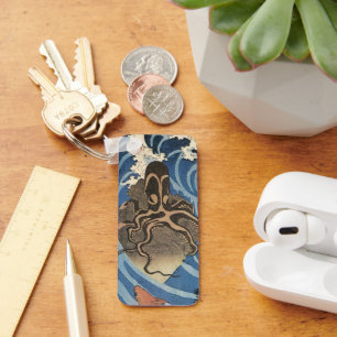  Japanse octopus en karper Sleutelhanger