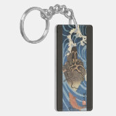  Japanse octopus en karper Sleutelhanger (Voorkant Links)