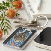  Japanse octopus en karper Sleutelhanger (Voorkant Rechts)