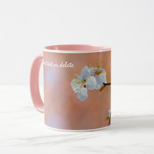 Japanse oerbloesem mok (Voorkant links)