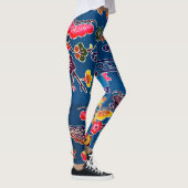 Japanse Okinawan-kleurstof (Bingata) Leggings (Rechts)
