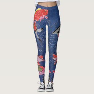 Japanse Okinawan-kleurstof (Bingata) Leggings