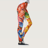 Japanse Okinawan-kleurstof (Bingata) Leggings (Rechts)