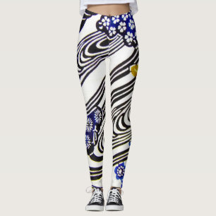 Japanse Okinawan-kleurstof (Bingata) Leggings