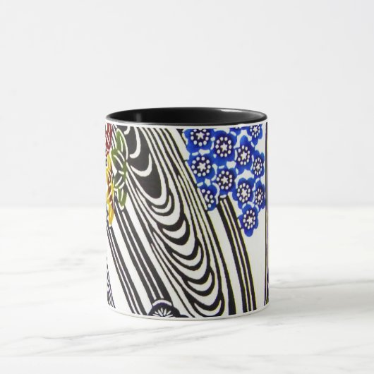 Japanse Okinawan-kleurstof (Bingata) Mok (Midden)