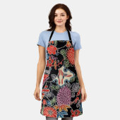 Japanse Okinawan-kleurstof (Bingata) Schort (Gedragen)