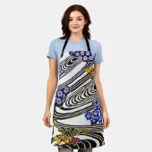 Japanse Okinawan-kleurstof (Bingata) Schort (Gedragen)