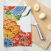 Japanse Okinawan-kleurstof (Bingata) Theedoek (Quarter Fold)