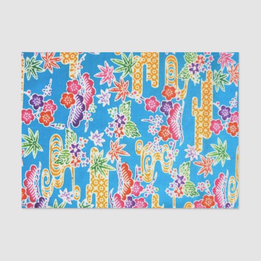 Japanse Okinawan-kleurstof (Bingata) Tissuepapier (Voorkant)