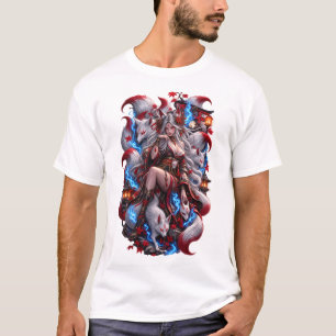 Japanse Oni Krijger Tattoo T-Shirt Irezumi Drag