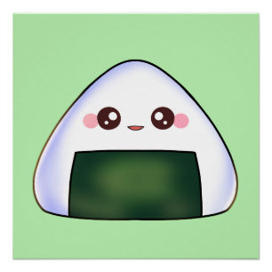 Japanse Onigiri rijstbal Perfect Poster