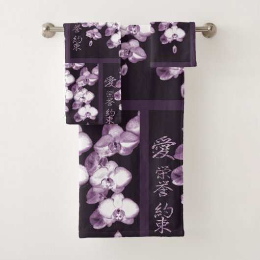 Japanse orchideeën bad handdoek (Insitu)