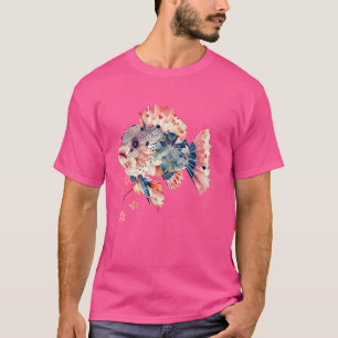 Japanse Origami Fugu Puffer Fish T voor Japan Puff T-shirt