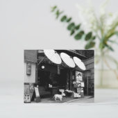 Japanse overkoepelende winkel briefkaart (Staand voorkant)