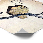 Japanse Owl Print Poster (Hoek)