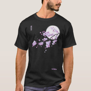 Japanse Paarse Sakura Cherry Blossom Flower Class T-shirt